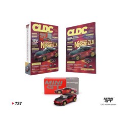 Mini GT Cldc Magazine With Nissan Z Lb Nation Works, Red - Escala 1/64 - MGT00737