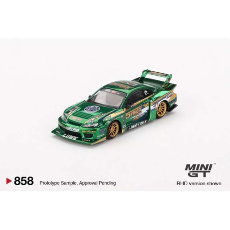 Mini GT 2024 Nissan Silvia S15 Lb-Super Silhouette Fausto Racing - Escala 1/64 - MGT00858rhd
