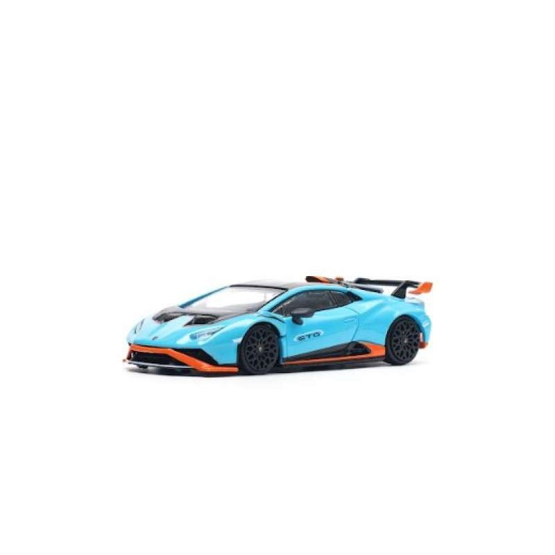 Pop Race Lamborghini Huracan Sto Blu Laufey/Arancio Xanto - Escala 1/64 - PR640110