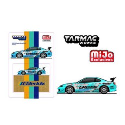 Tarmac Works Vertex Nissan Silvia S15 Greddy azul en blister - Escala 1/64 - TC-T64G-023-GDY
