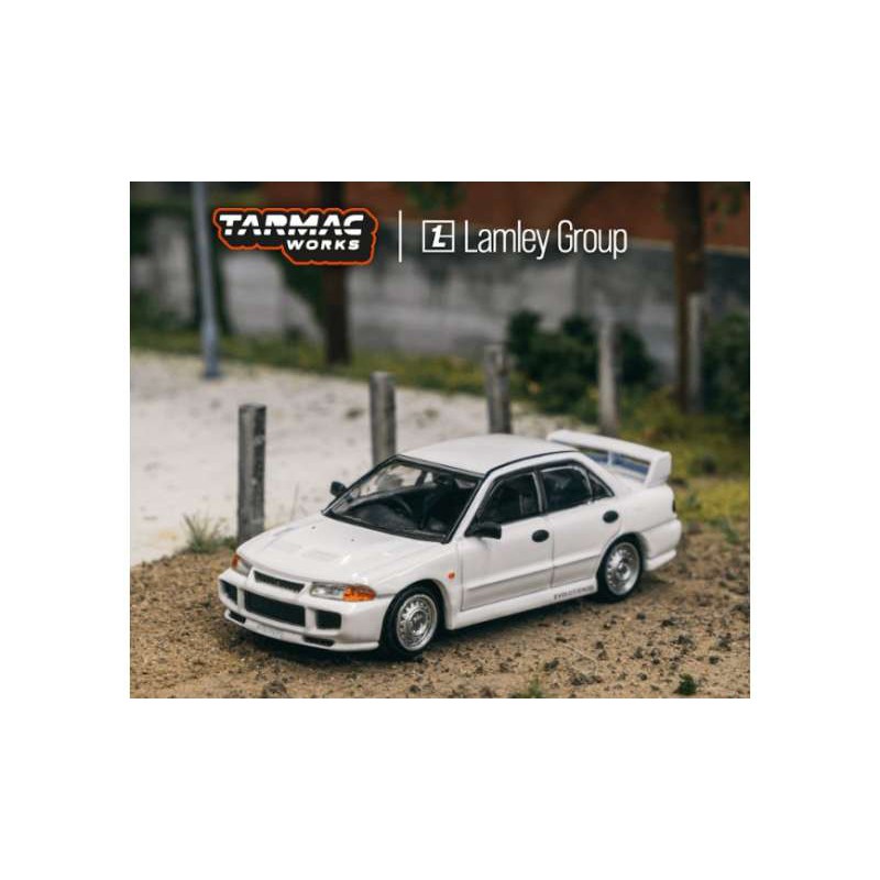 Tarmac Works Mitsubishi Lancer Rs Evolution III blanco - Escala 1/64 - TC-T64G-050-RS