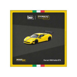 Tarmac Works Ferrari 458 Italia GT3 Amarillo - Escala 1/64 - TC-T64R-073-YL