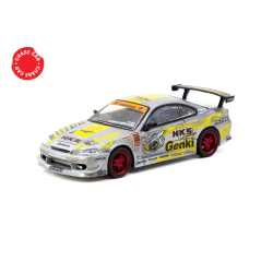 Tarmac Works Hks Hiper Silvia RS-2 rojo cromado – Exclusivo Tokyo Auto Salon - Escala 1/64 - TC-T64G-023-HKSRC