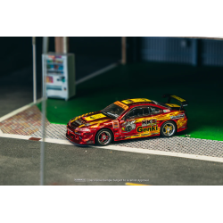 Tarmac Works Hks Hiper Silvia RS-2 rojo cromado – Exclusivo Tokyo Auto Salon - Escala 1/64 - TC-T64G-023-HKSRC