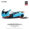 Pop Race Lamborghini Huracan Sto Blu Laufey/Arancio Xanto - Escala 1/64 - PR640110