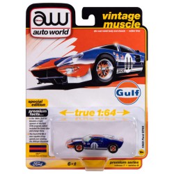 Auto World 1965 Ford GT40 Gulf - Escala 1/64 - AWSP182B