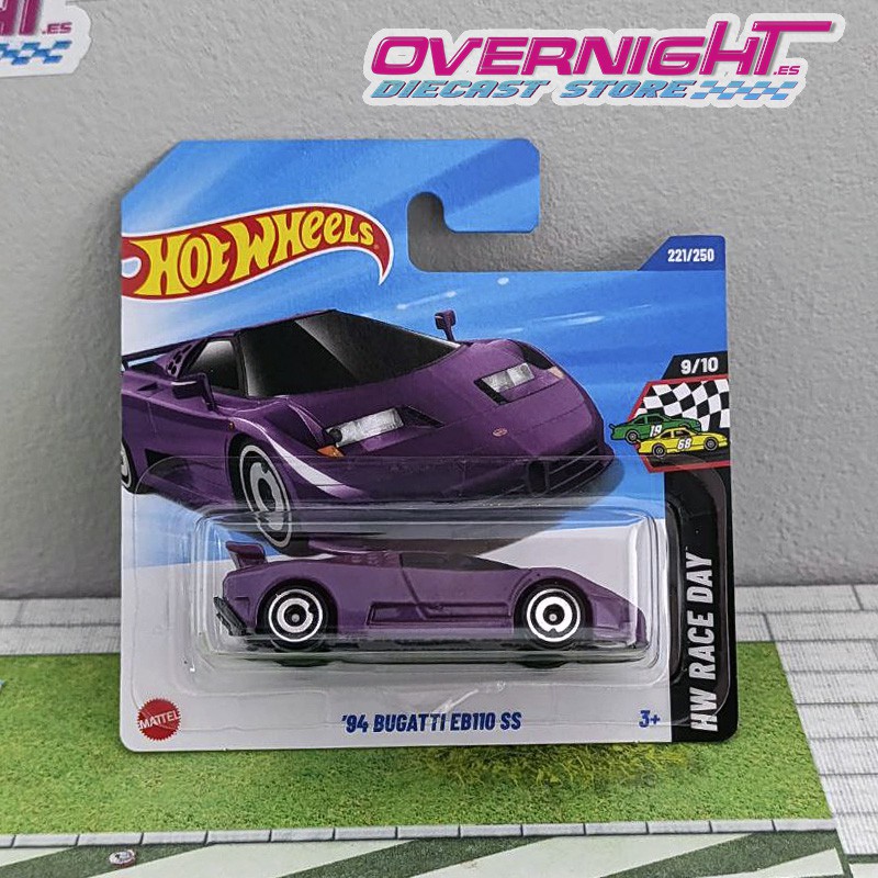 Hot Wheels 94 Bugatti EB110 SS HW Race Day JBB36-N521