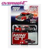 Mini GT Lincoln Capri Hot Rod Shadow Puppet 1954 Mizu Diecast - Escala 1/64 - MGT00874BL