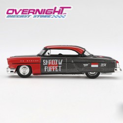 Mini GT Lincoln Capri Hot Rod Shadow Puppet 1954 Mizu Diecast - Escala 1/64 - MGT00874BL