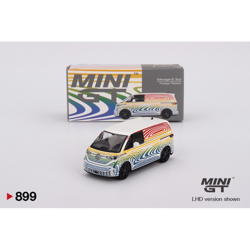 Mini GT Volkswagen ID.Buzz Prototype Rainbow 2022 - Escala 1/64 - MGT00899L