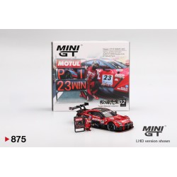 Mini GT Nissan GR-R R35 n23 Motul Autech Suzuka Winner 2021 con figura de Tsugio Matsuda - 1/64 MGT00875L