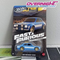 Hot Wheels Silver 1970 Ford Escort RS1600 Furious O´Conner JBY32-LA10
