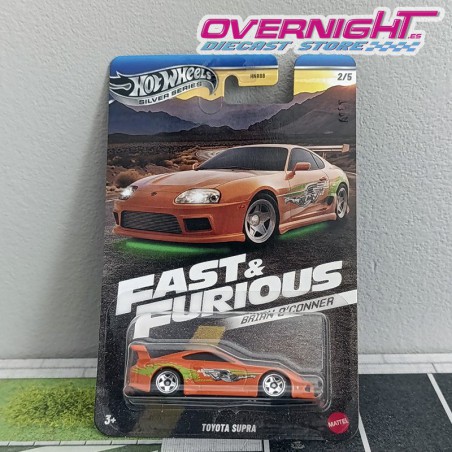 Hot Wheels Silver Toyota Supra naranja Furious O´Conner JBY30-LA10