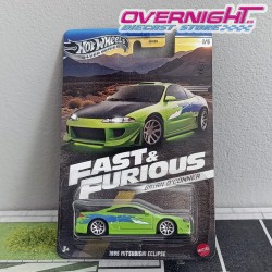 Hot Wheels Silver 1995 Mitsubishi Eclipse Furious O´Conner JBY29-LA10