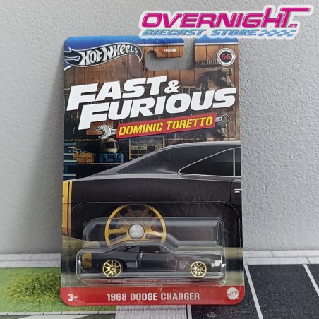 Hot Wheels Silver 1968 Dodge Charger Furious Toretto HRW50-LA10