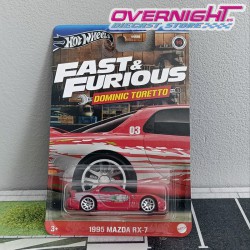 Hot Wheels Silver 1995 Mazda RX7 Furious Toretto HRW46-LA10