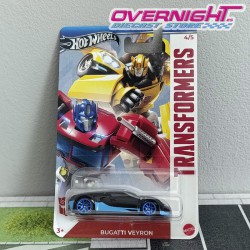 Hot Wheels Silver Bugatti Veyron Transformers HRV61-LA10