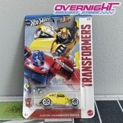 Hot Wheels Silver Custom Volkswagen Beetle Transformers HRV58-LA10