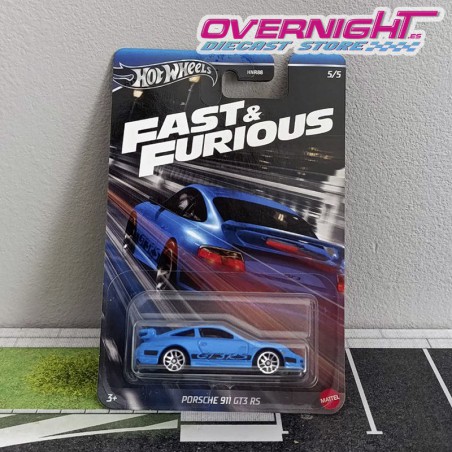 Hot Wheels Silver Porsche 911 GT3 RS Furious Street Racing HRW55-LA10