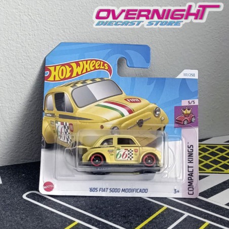 Hot Wheels 60s Fiat 500D Modificado - Compact Kings - HTC20-N521