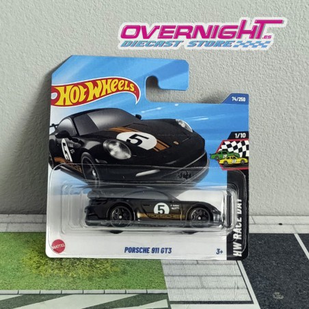 Hot Wheels Porsche 911 GT3 – negro HYX17-N521