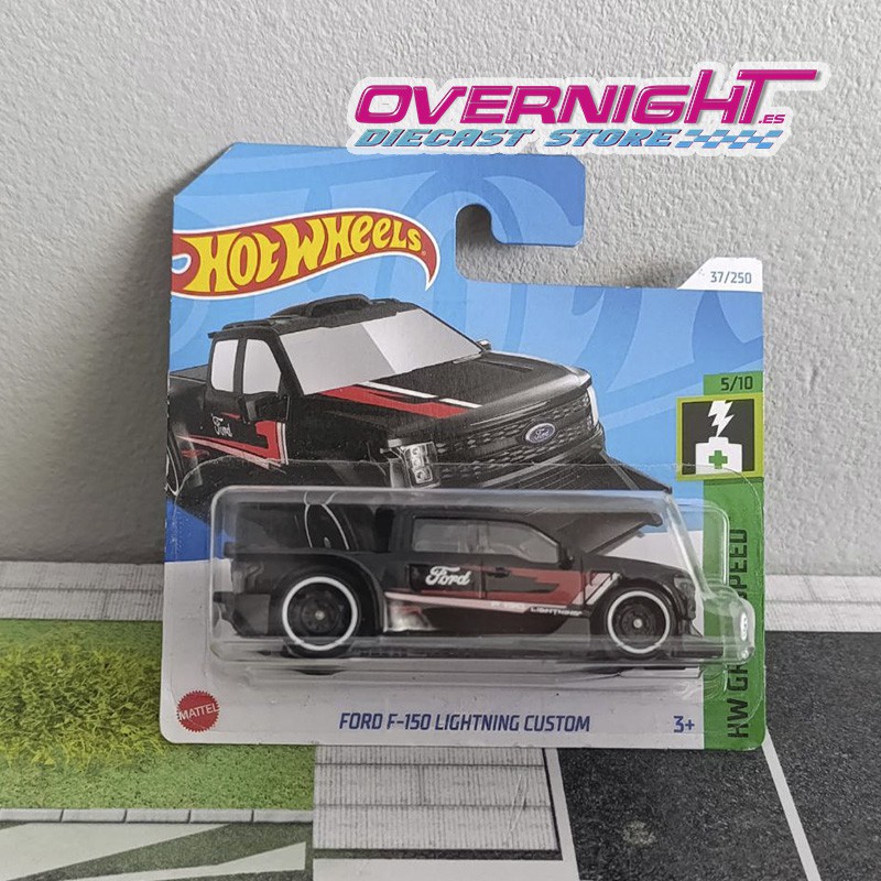 Hot Wheels Ford F-150 Lightning Custom – negro HTD01-N521