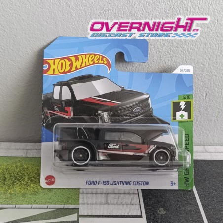 Hot Wheels Ford F-150 Lightning Custom – negro HTD01-N521