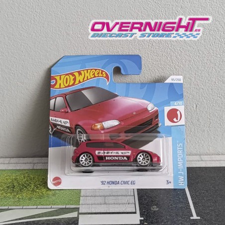 Hot Wheels 92 Honda Civic EG – rojo HTC43-N521