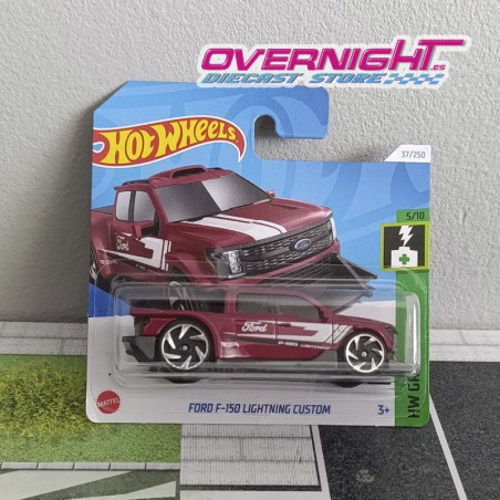 Hot Wheels Ford F-150 Lightning Custom – rojo HTB82-N521