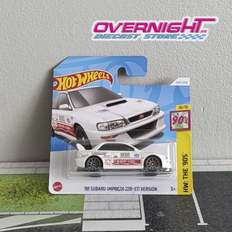 Hot Wheels 98 Subaru Impreza 22B-STI Version – blanco HTB12-N521