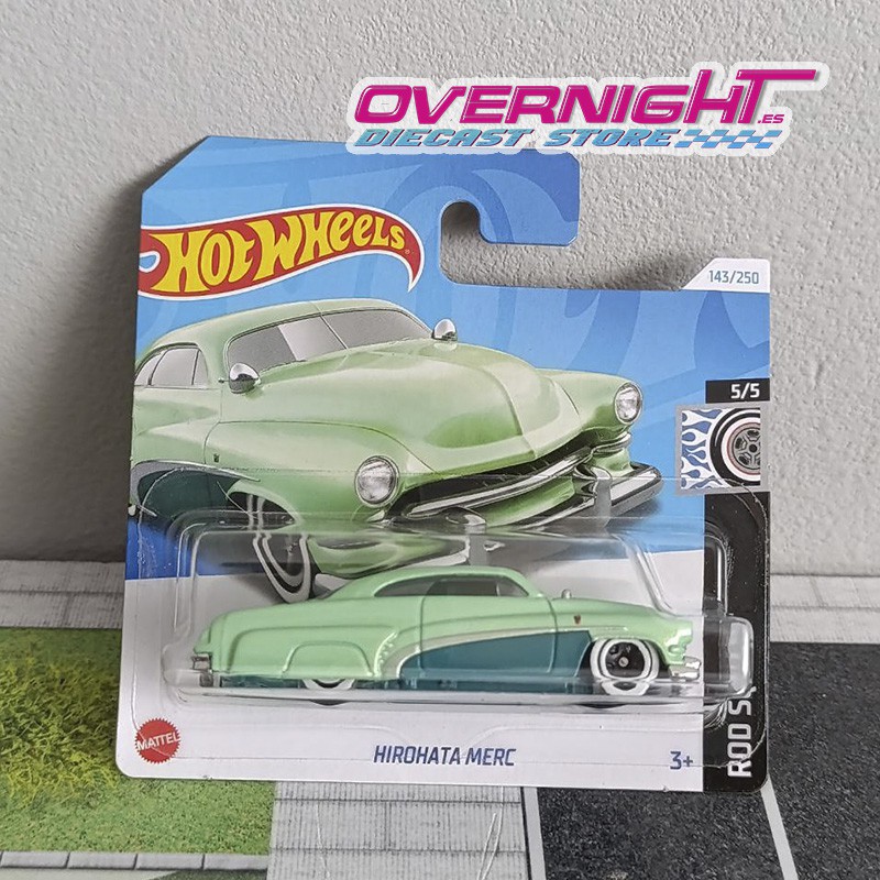 Hot Wheels Hirohata Merc - verde turquesa HRY69-N521