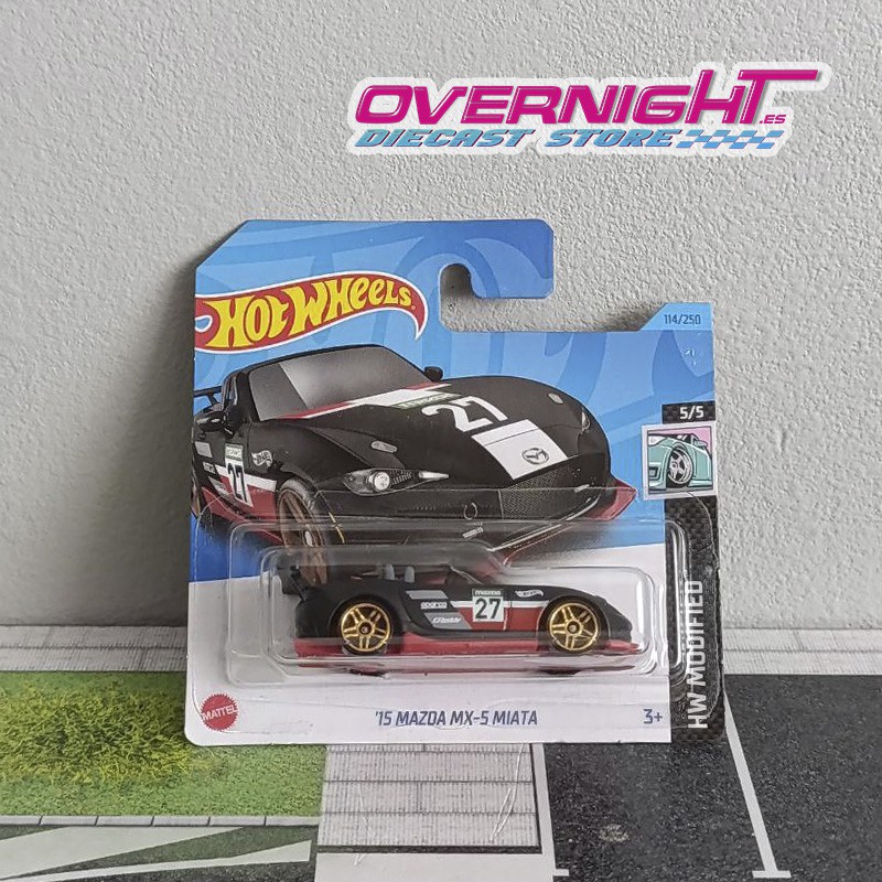 Hot Wheels 15 Mazda Mx-5 Miata – negro HKH87-N521