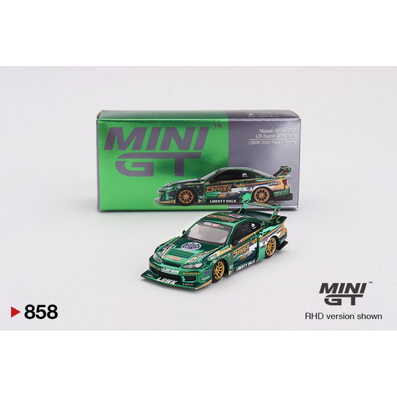 Mini GT 2024 Nissan Silvia S15 Lb-Super Silhouette Fausto Racing - Escala 1/64 - MGT00858rhd