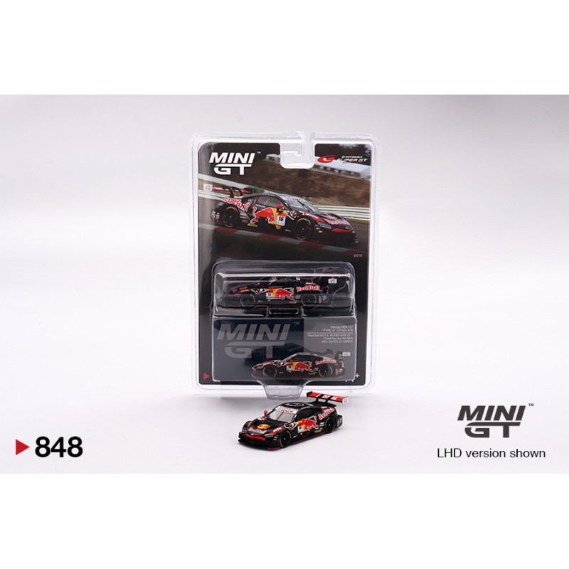 Mini GT 2022 Honda Nsx Gt n16 Red Bull Motul Mugen Super Gt Series - Escala 1/64 - MGT00848-BL