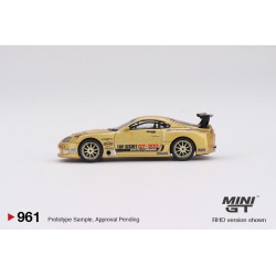 Mini GT Toyota Supra MK4 A80 Top Secret GT300 dorado - Escala 1/64 MGT00961R