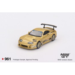 Mini GT Toyota Supra MK4 A80 Top Secret GT300 dorado - Escala 1/64 MGT00961R