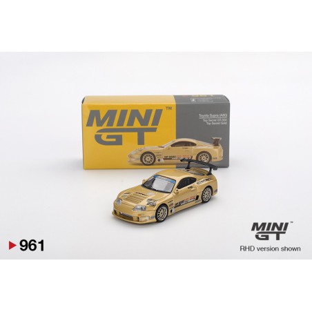 Mini GT Toyota Supra MK4 A80 Top Secret GT300 dorado - Escala 1/64 MGT00961R