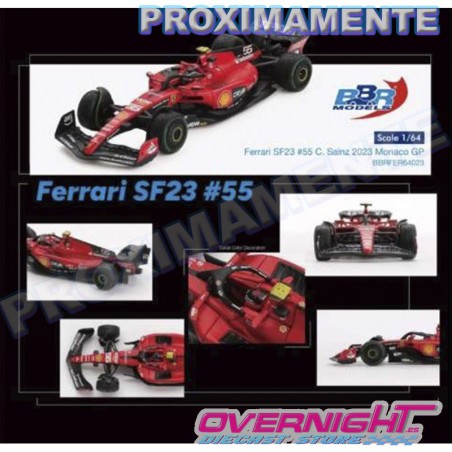 RESERVA BBR 2023 Ferrari Sf23 n55 C. Sainz, Monaco Gp 2023 - Escala 1/64 BBRFER64023