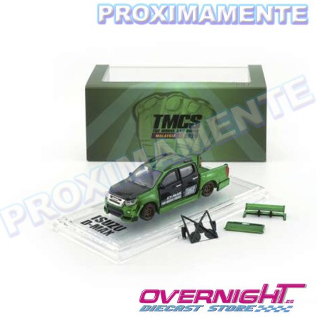 RESERVA BMCreations Isuzu D-Max Low Rider - Malaysia Excluisive – Tmcs2025 verde - Escala 1/64 BM64B0466Rhd