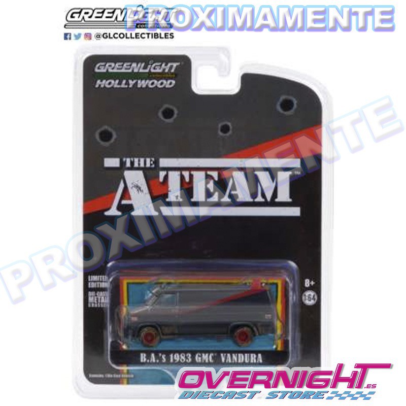 RESERVA Greenlight 1983 Gmc Vandura Version Sucia - Hollywood Special Edition The A-Team - Escala 1/64 gl44865F