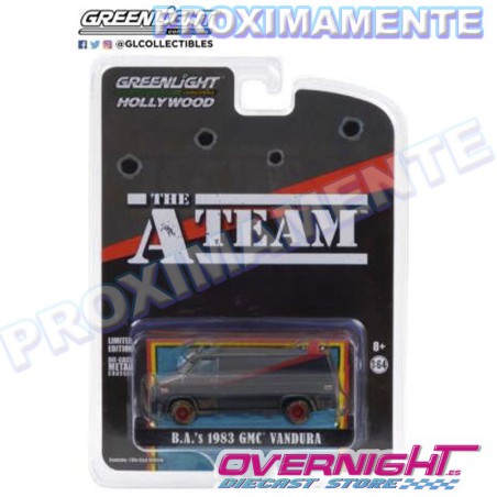 RESERVA Greenlight 1983 Gmc Vandura Version Sucia - Hollywood Special Edition The A-Team - Escala 1/64 gl44865F