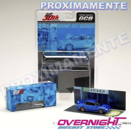 RESERVA Hobby Japan Subaru Impreza - Initial D – azul -Escala 1/64 HJDMD011
