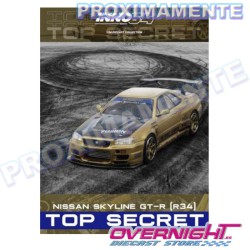 RESERVA Inno64 Top Secret Nissan R34 GT-R dorado Escala 1/64 in64-R34TS-GOLD