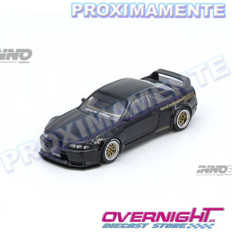 Inno64 Nissan Pandem GT-R (BCNR33) negroEscala 1/64 in64-R33P-BLA