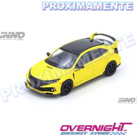 RESERVA Inno64 Honda Civic Type-R (FK8) amarillo Escala 1/64 in64-FK8-YL