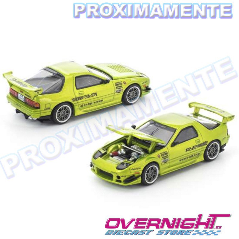 RESERVA Pop Race Mazda RX7 FC3S Re-Amemiya – verde luminoso Escala 1/64 PR640344