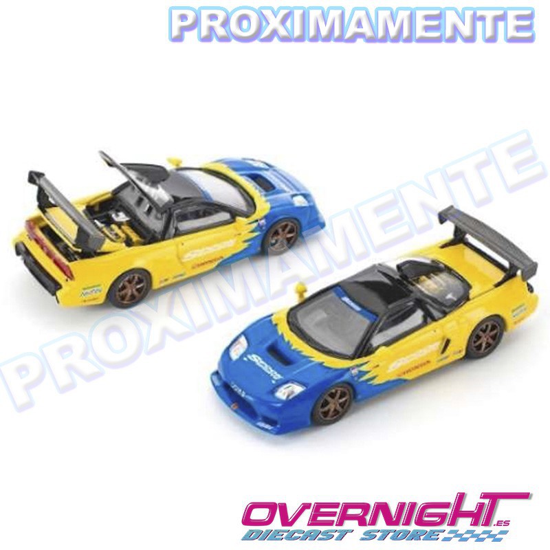 RESERVA Pop Race Spoon NSX-R GT azul y amarillo Escala 1/64 PR640310