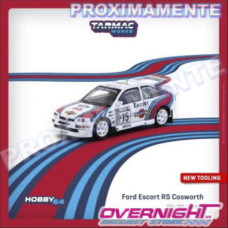 RESERVA Tarmac Works Ford Escort RS Cosworth n15 M. Wilson/B. Thomas WRC Rallye Sanremo 1994 Escala 1/64 TC-T64-081-94RS15