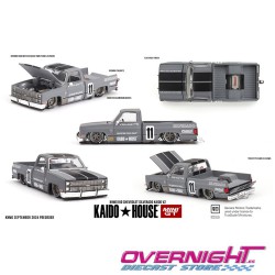Mini GT Chevrolet Silverado Kaido V2 gris Escala 1/64 MGTKHMG160