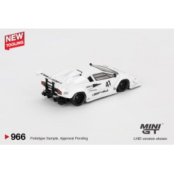 Mini GT Lamborghini Countach Lb-Works White Tokyo Auto Salon en blister